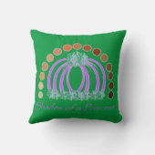 Rijkelijk op tinten van een prinses make-up regenb kussen (Achterkant)