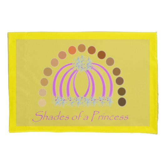 Rijkelijk op tinten van een prinses make-up regenb kussensloop (Voorkant)