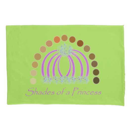 Rijkelijk op tinten van een prinses make-up regenb kussensloop (Voorkant)