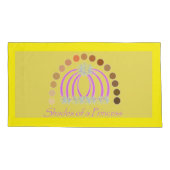 Rijkelijk op tinten van een prinses make-up regenb kussensloop (Achterkant)