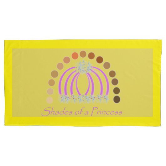 Rijkelijk op tinten van een prinses make-up regenb kussensloop (Voorkant)