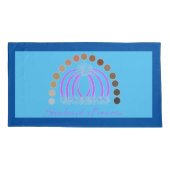 Rijkelijk op tinten van een prinses make-up regenb kussensloop (Achterkant)