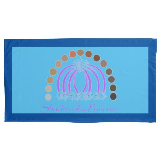 Rijkelijk op tinten van een prinses make-up regenb kussensloop (Voorkant)