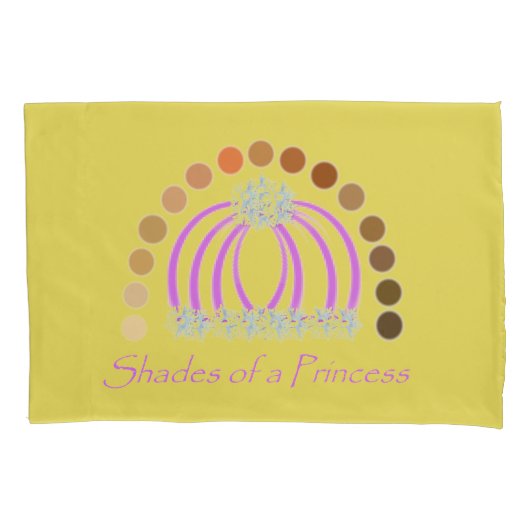 Rijkelijk op tinten van een prinses make-up regenb kussensloop (Voorkant)