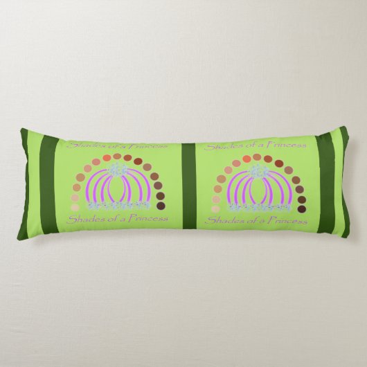 Rijkelijk op tinten van een prinses make-up regenb lichaamskussen (Voorkant)