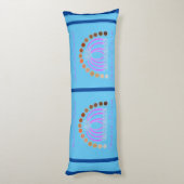 Rijkelijk op tinten van een prinses make-up regenb lichaamskussen (Achterkant (Verticaal))