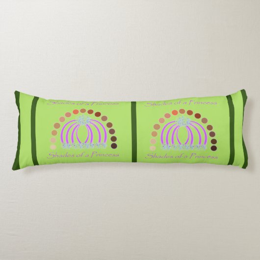 Rijkelijk op tinten van een prinses make-up regenb lichaamskussen (Voorkant)