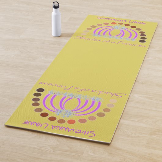 Rijkelijk op tinten van een prinses make-up regenb yogamat (In situ)