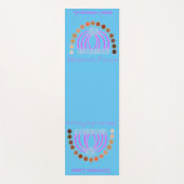 Rijkelijk op tinten van een prinses make-up regenb yogamat (Voorkant)