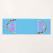 Rijkelijk op tinten van een prinses make-up regenb yogamat (Voorkant (horizontaal))