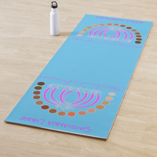 Rijkelijk op tinten van een prinses make-up regenb yogamat (In situ)