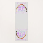 Rijkelijk op tinten van een prinses make-up regenb yogamat (Voorkant)