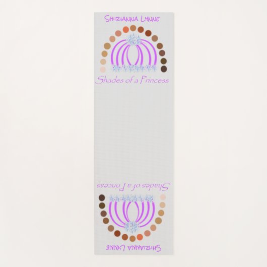 Rijkelijk op tinten van een prinses make-up regenb yogamat (Voorkant)