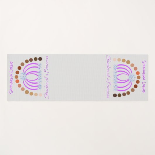 Rijkelijk op tinten van een prinses make-up regenb yogamat (Voorkant (horizontaal))