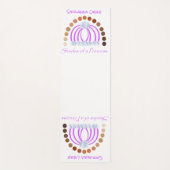 Rijkelijk op tinten van een prinses make-up regenb yogamat (Voorkant)