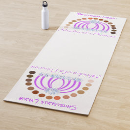 Rijkelijk op tinten van een prinses make-up regenb yogamat