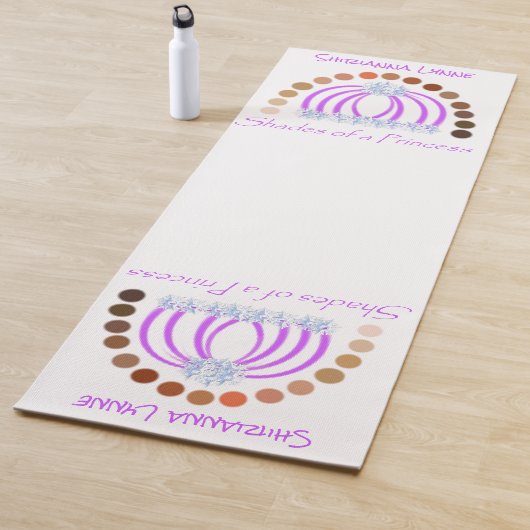 Rijkelijk op tinten van een prinses make-up regenb yogamat (In situ)