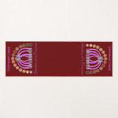 Rijkelijk op tinten van een prinses make-up regenb yogamat (Voorkant (horizontaal))