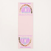 Rijkelijk op tinten van een prinses make-up regenb yogamat (Voorkant)