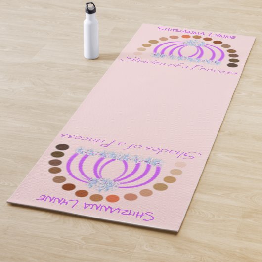 Rijkelijk op tinten van een prinses make-up regenb yogamat (In situ)