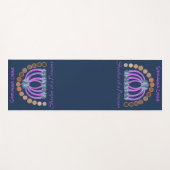 Rijkelijk op tinten van een prinses make-up regenb yogamat (Voorkant (horizontaal))