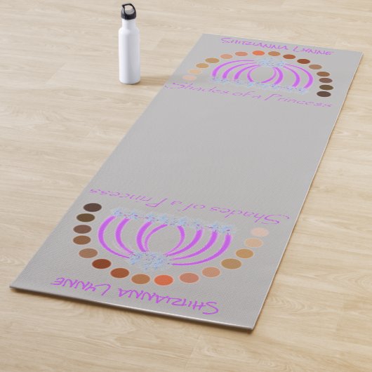 Rijkelijk op tinten van een prinses make-up regenb yogamat (In situ)