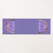 Rijkelijk op tinten van een prinses make-up regenb yogamat (Voorkant (horizontaal))