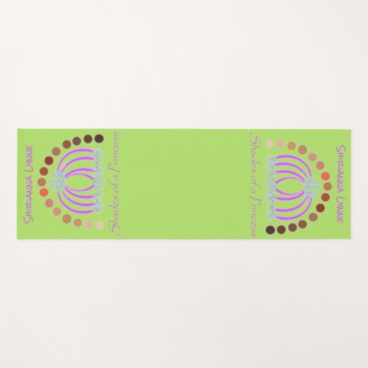 Rijkelijk op tinten van een prinses make-up regenb yogamat (Voorkant (horizontaal))