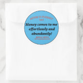 rijkelijk ronde sticker (Tas)