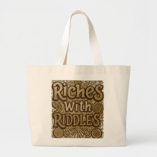 Rijken met Riddles Grote Tote Bag