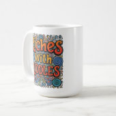 Rijken met Riddles Koffiemok (Voorkant links)
