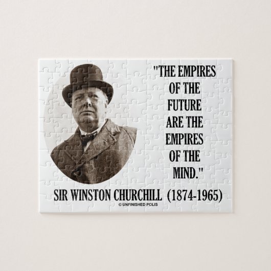 Rijken van de toekomst zijn de rijken van de geest legpuzzel (Horizontaal)