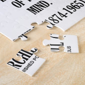 Rijken van de toekomst zijn de rijken van de geest legpuzzel (Zijkant)