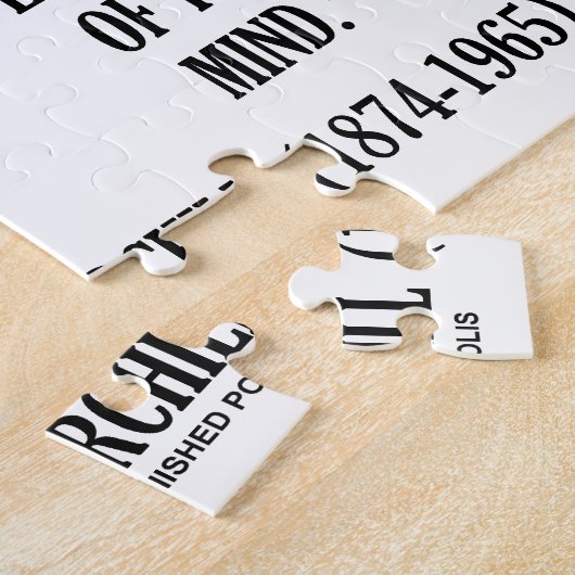 Rijken van de toekomst zijn de rijken van de geest legpuzzel (Zijkant)