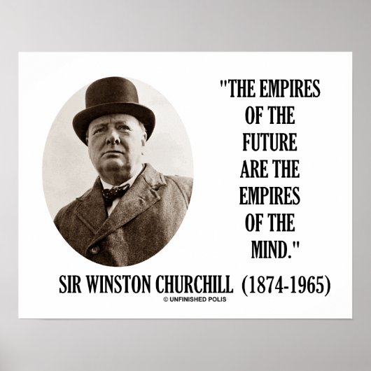 Rijken van de toekomst zijn de rijken van de geest poster (Voorkant)