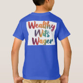 Rijken willen wedden." t-shirt (Achterkant)