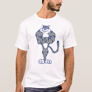 Rijkere spieren (blauw en grijs) t-shirt