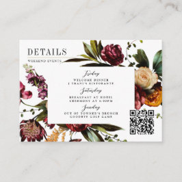 Rijkheid van het Colorful Wedding van de Lente Informatiekaartje