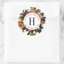 Rijkheid van het Colorful Wedding van de Lente Ronde Sticker