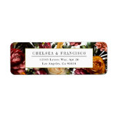 Rijkheid van het Kleurrijke Adres van de Terugkeer Etiket (Voorkant)