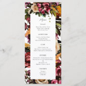 Rijkheid van het Lentkleurige Floral Wedding Menu (Voorkant)