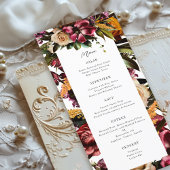 Rijkheid van het Lentkleurige Floral Wedding Menu