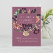 Rijkheid van het Paarse lentekleurig orchidee huwe Kaart (Staand voorkant)