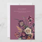 Rijkheid van het Paarse lentekleurig orchidee huwe Kaart (Achterkant)