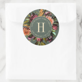 Rijkheid van Lente Colorful Wedding Green Ronde Sticker