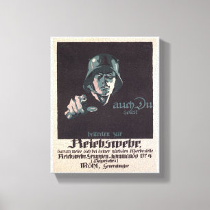 Rijksleger Propaganda Poster Canvas Afdruk