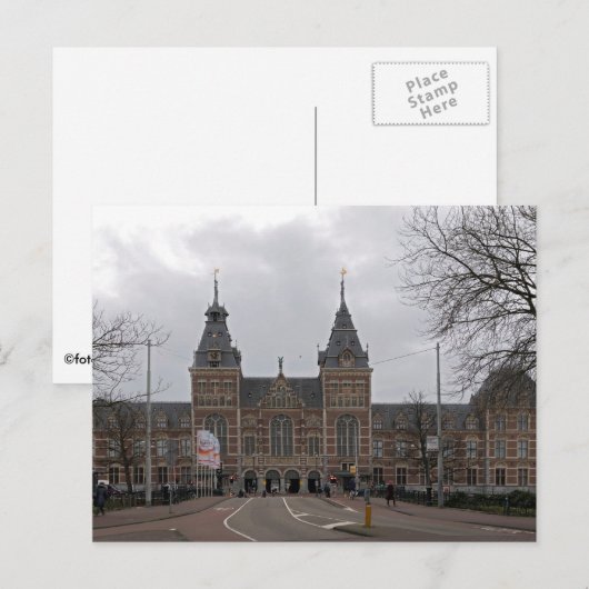 rijksmuseum amsterdam briefkaart (Voorkant / Achterkant)