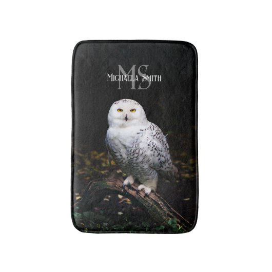 Rijkswintersnuffeluil (monogram) badmat (Voorkant Verticaal)