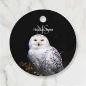 Rijkswintersnuffeluil (monogram) bedankjes labels (Voorkant)