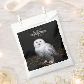 Rijkswintersnuffeluil (monogram) bedankzakje (Geknipt)